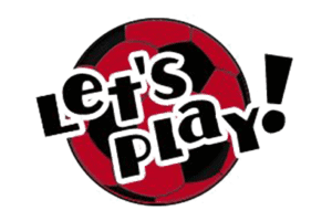 Let'sPlayLogo with black red ball