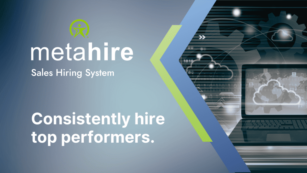 Ad for Metahire - regardless of resumes and cover letters written by ChatGPT, Metahire has a process to consistently hire top performers