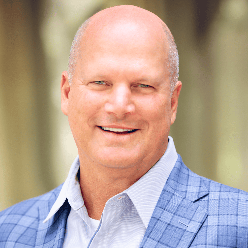 professional sales consultant in blue blazer